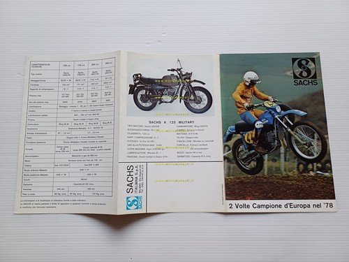 Sachs 125-175-250-350 Enduro - 250 Cross - 125 Military 1978 …