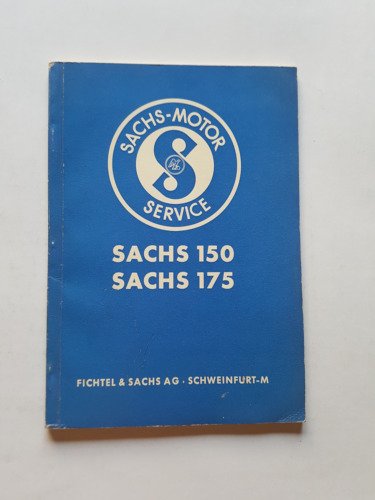 Sachs 150 - 175 1954 manuale officina italiano originale workshop …