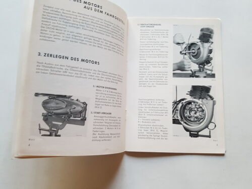 Sachs 200 LD -200 LDR 1958 manuale officina tedesco originale …