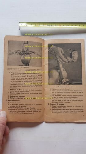 Sachs 50 1954 manuale uso originale FRANCESE owner's manual FRENCH