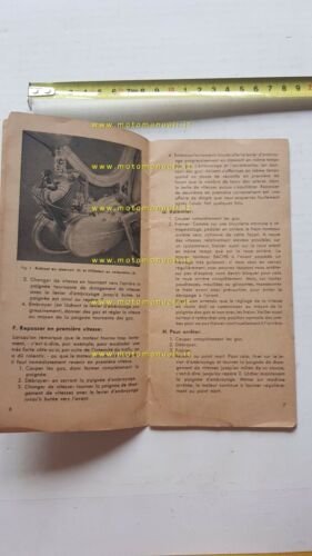 Sachs 50 1954 manuale uso originale FRANCESE owner's manual FRENCH