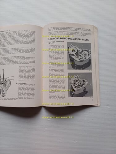 Sachs 50 2V 1955 manuale officina italiano originale workshop manual