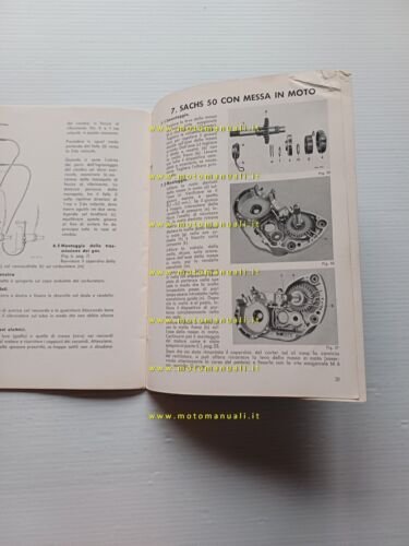 Sachs 50 2V 1955 manuale officina italiano originale workshop manual