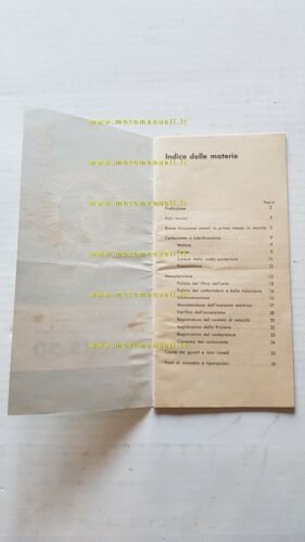 Sachs 50 motore 1955 manuale uso originale ITALIANO owner's manual