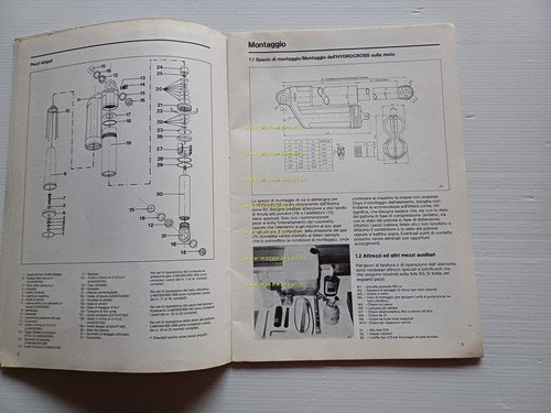 Sachs ammortizzatori Hydrocross manuale officina - ricambi italiano originale