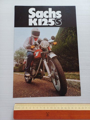 Sachs K 125 S 1977 depliant italiano originale
