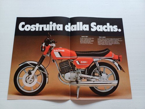 Sachs K 125 S 1977 depliant italiano originale