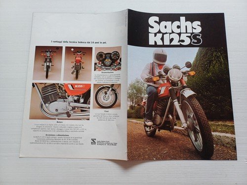 Sachs K 125 S 1977 depliant italiano originale