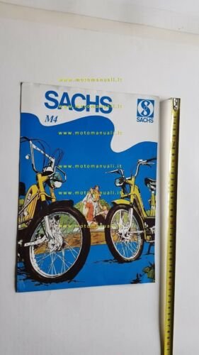 Sachs M4 50 1974 depliant italiano ciclomotore originale brochure