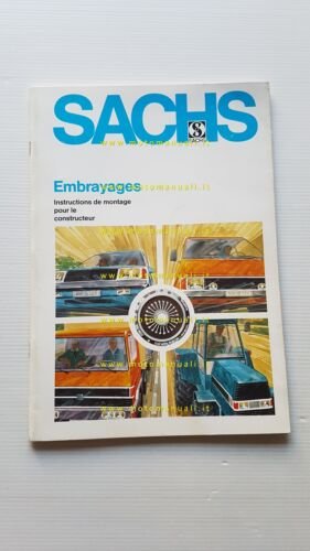 Sachs manuale officina frizioni 1981 originale francese