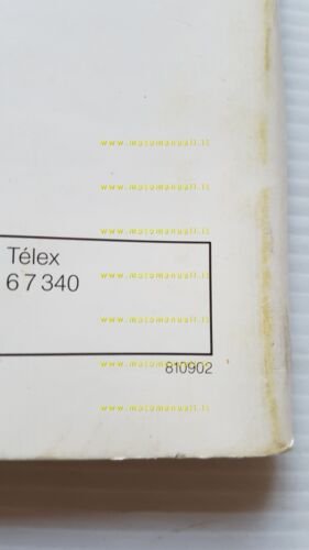 Sachs manuale officina frizioni 1981 originale francese