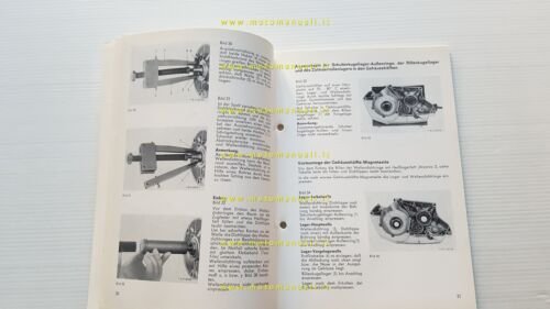 SACHS motore 1001-1251 A-B-C 1972 manuale officina TEDESCO originale