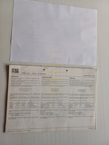 SACHS motore 1001-1251 A-B-C-D 1976 manuale officina INGLESE originale