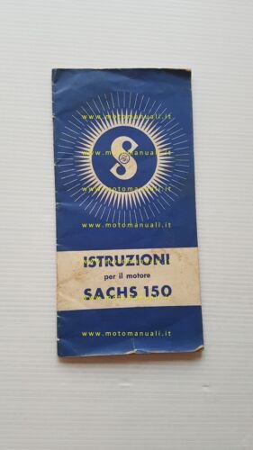 Sachs motore 150 1951 manuale uso manutenzione libretto italiano originale