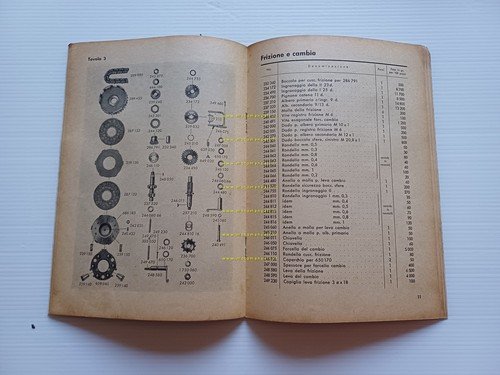 Sachs Motore 50 1954 catalogo ricambi originale italiano