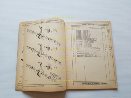 Sachs Motore 50\2 - 50\M 1961 catalogo ricambi originale Spare …