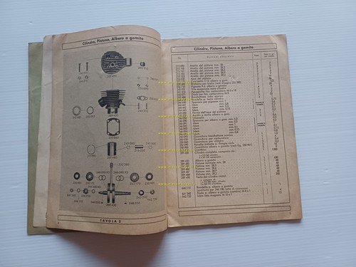 Sachs Motore 50 2V anni 50 catalogo ricambi originale italiano