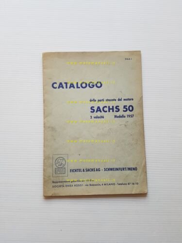 Sachs MOTORE 50 3V 1957 catalogo ricambi originale spare parts …