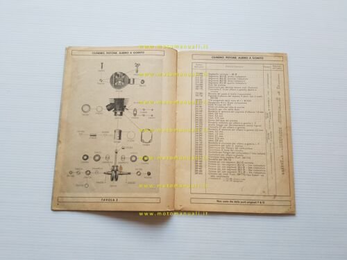Sachs MOTORE 50 3V 1957 catalogo ricambi originale spare parts …