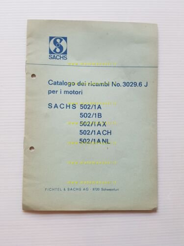 Sachs MOTORE 50 502\1 A(CH-NL)AX - B 1968 catalogo ricambi …