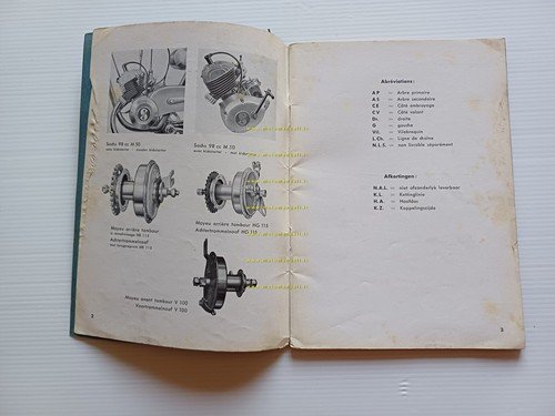 Sachs Motore 98 M 50 1950 circa catalogo ricambi originale …