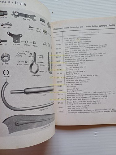 Sachs Motore 98 M 50 1950 circa catalogo ricambi originale …