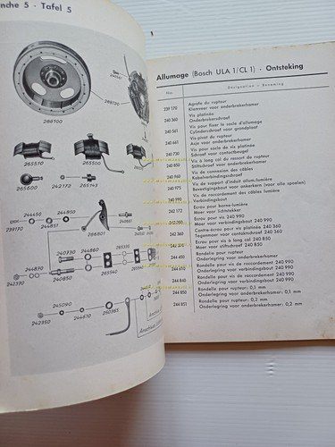 Sachs Motore 98 M 50 1950 circa catalogo ricambi originale …