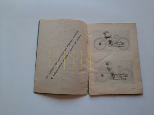 Sachs Motore Ausiliario Bicicletta 1932 manuale uso ITALIANO originale