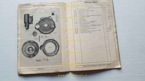 Sachs motore Diesel 500 1955 catalogo ricambi TEDESCO originale