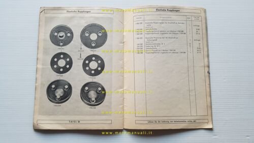 Sachs motore Diesel 500 1955 catalogo ricambi TEDESCO originale