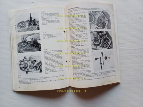 SACHS motori 100-125 5-6 V 1972 manuale officina INGLESE originale