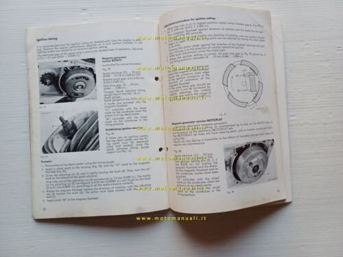 SACHS motori 100-125 5-6 V 1972 manuale officina INGLESE originale