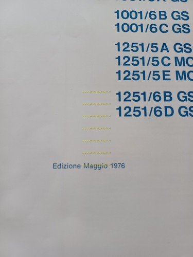 Sachs motori 100-125 GS-MC 1976 catalogo ricambi italiano originale