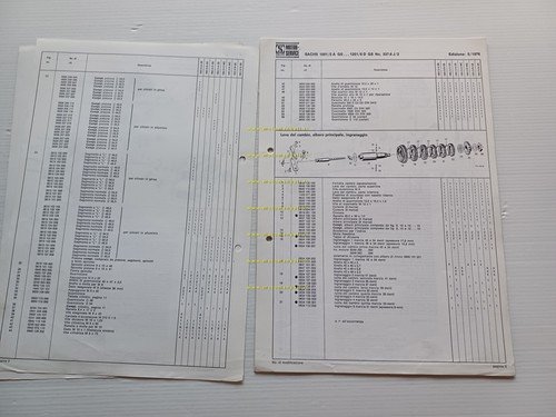 Sachs motori 100-125 GS-MC 1976 catalogo ricambi italiano originale