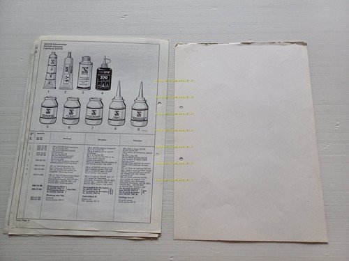Sachs motori 1252/7A-1752/7A 1976 catalogo ricambi originale engine catalogue