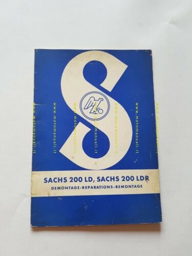 Sachs motori 200 LD - 200 LDR Messerschmitt manuale officina …
