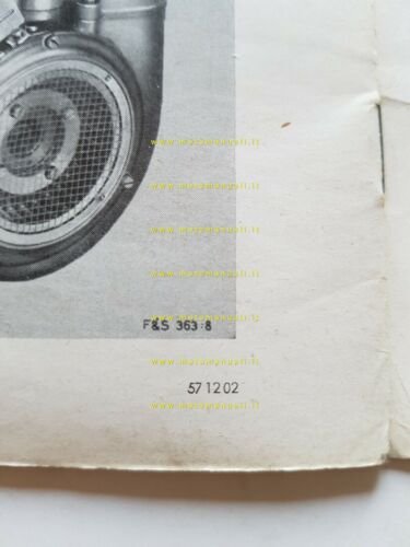 Sachs motori 200 LD - 200 LDR Messerschmitt manuale officina …