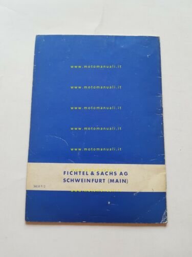 Sachs motori 200 LD - 200 LDR Messerschmitt manuale officina …