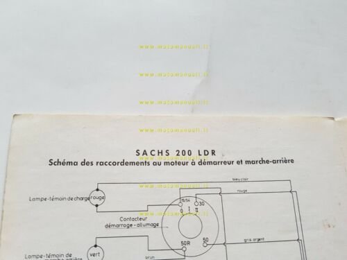 Sachs motori 200 LD - 200 LDR Messerschmitt manuale officina …