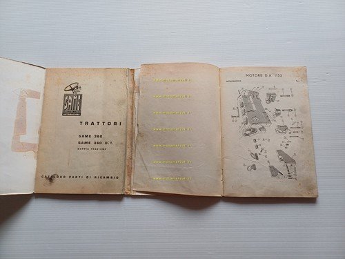 SAME 360 trattore 1959 catalogo ricambi italiano originale