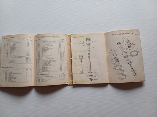 SAME 360 trattore 1959 catalogo ricambi italiano originale