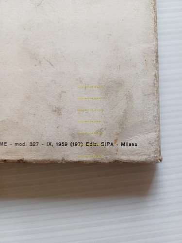 SAME 360 trattore 1959 catalogo ricambi italiano originale