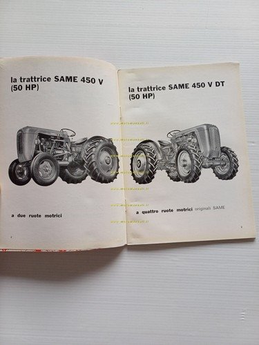 SAME 450 V - 450 V D.T 1964 trattore manuale …