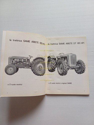 SAME Ariete - Ariete DT 1964 trattore manuale uso manutenzione …
