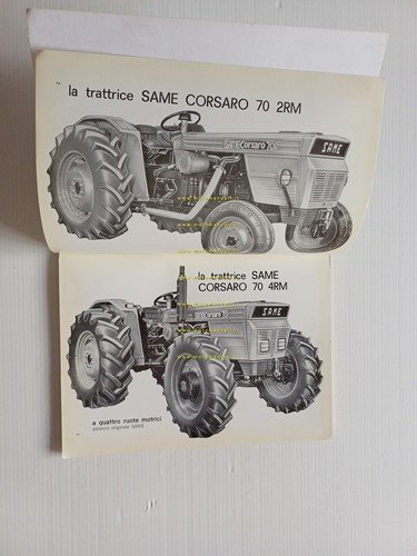 SAME Corsaro 70 2 RM - 4 RM trattore manuale …