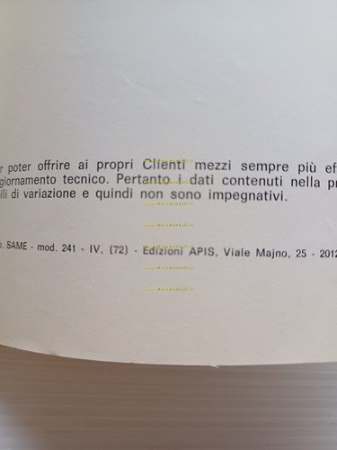 SAME Minitauro 60 2 RM - 4 RM 1972 trattore …
