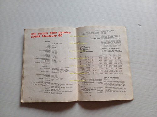 SAME Minitauro 60 2 RM - 4 RM 1972 trattore …