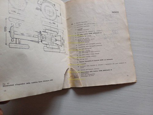 SAME Minitauro 60 2 RM - 4 RM 1972 trattore …