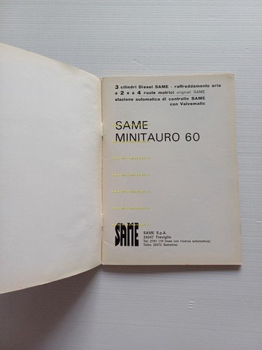 SAME Minitauro 60 2 RM - 4 RM 1972 trattore …