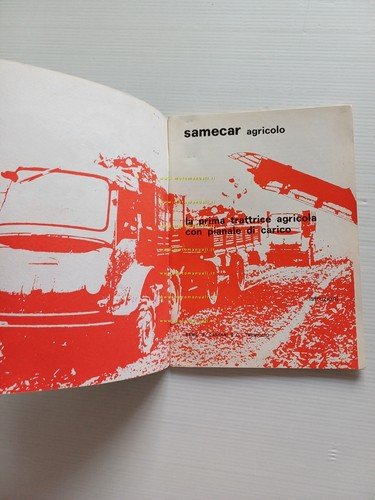 SAME Samecar Agricolo 1963 trattore manuale uso manutenzione originale